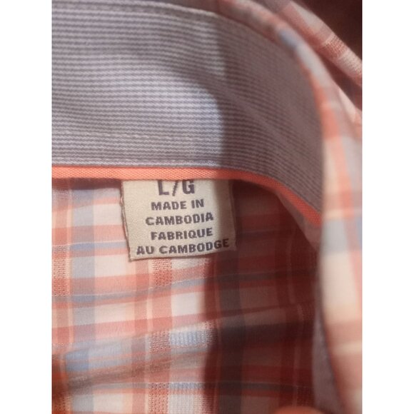 Tommy Bahama Sarasota Stretch Plaid Shirt Men’s Large L Long Sleeve Button Front - Picture 10 of 13